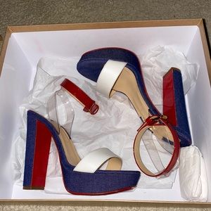 Louboutin cherry sandals 38.5